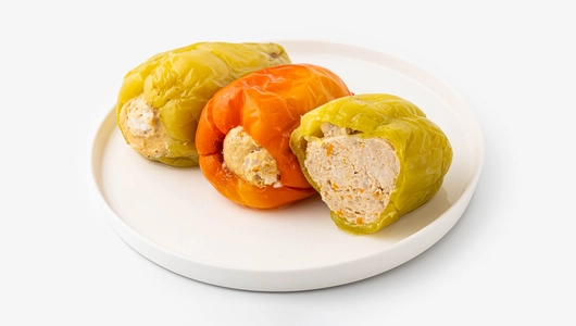 Перец фаршированный с мясом цыплят, зам. Перец фаршированный с мясом цыплят, зам.
