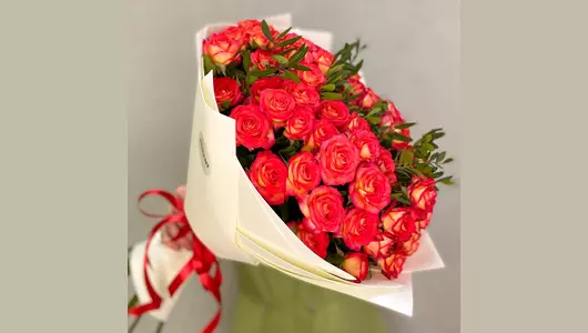 Букет Яркие кустовые розы FMART by flowwow