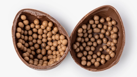 Яйцо шок. "Кроличий переполох" с&nbsp;карамел. шариками