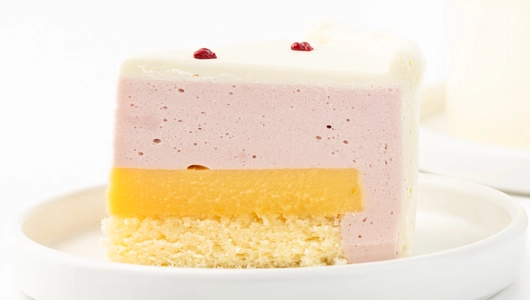 Торт муссовый "Сердечки" малина-маракуйя