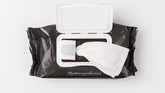 Бумага туалетная влажная парфюмированная "Пудра и шелк", 60 шт. Бумага туалетная влажная парфюмированная "Пудра и шелк", 60 шт.