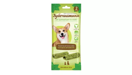 ДЕРЕВЕНСКИЕ ЛАКОМСТВА Зубочистики авокадо д/собак средних и крупных пород 35г