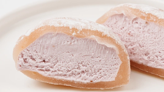 Мороженое в рис. тесте "Моти клубника-таро"