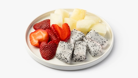 Фруктовый микс (дыня, питахайя, клубника), 180 г