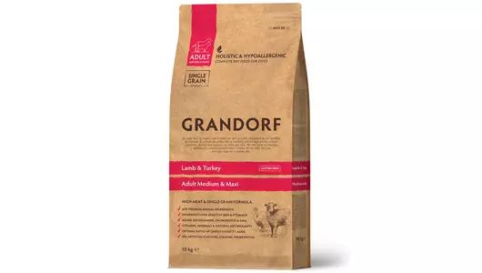 GRANDORF Med&Maxi Adult Lamb/Turkey Корм сух.ягненок,индейка д/собак средних и крупных пород 10кг
