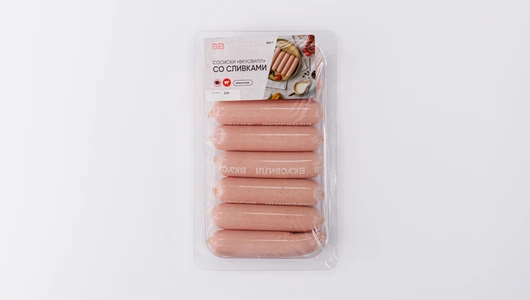 Сосиски ВкусВилл со сливками Сосиски ВкусВилл со сливками