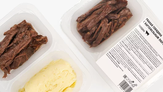 Рваная говядина с&nbsp;картофельным пюре