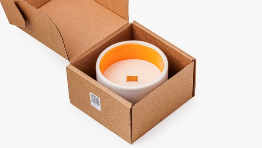 Свеча соевая в&nbsp;керамической чаше. Запах "Пряная тыква"