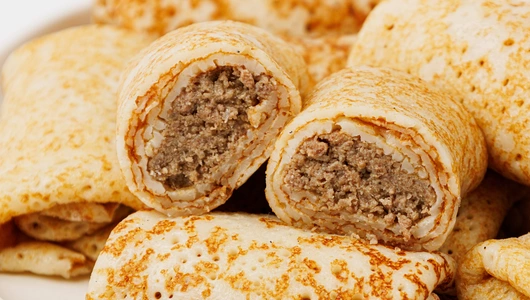 Блинчики мини с мясом "По-домашнему", зам.