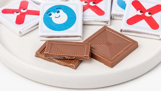 Вкусная игра из&nbsp;шоколада (крестики-нолики)