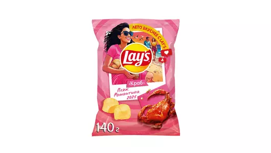 Чипсы картофельные Lay`s со вкусом Краба 140 г