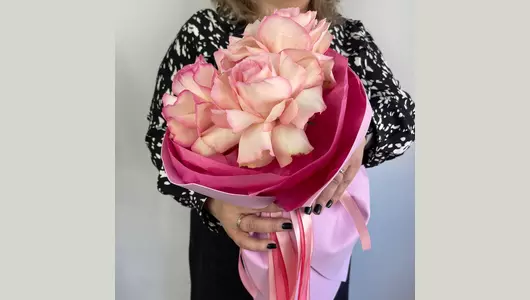 Французкая роза букет-03 FMART by flowwow