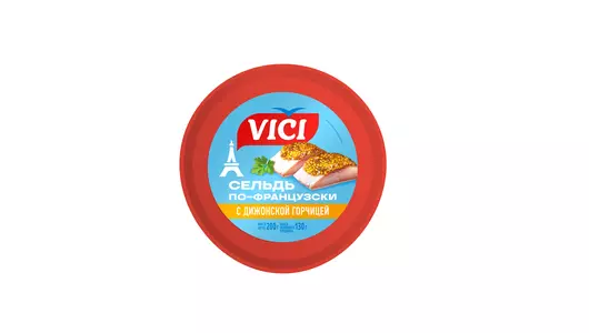 Сельдь филе-кусочки Vici По-французски 200 г Сельдь филе-кусочки Vici По-французски 200 г