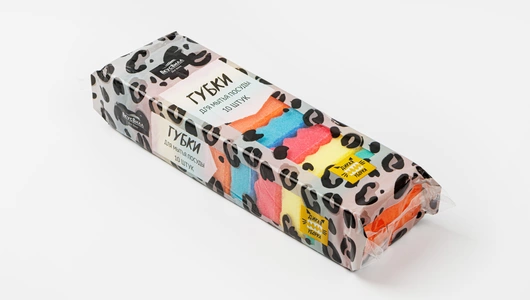 Губки для мытья посуды, 10 шт