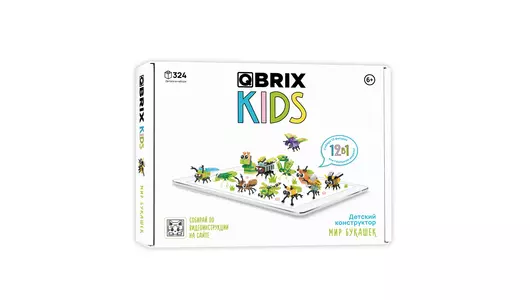 Конструктор детский QBRIX 12 в 1 Мир букашек 6+