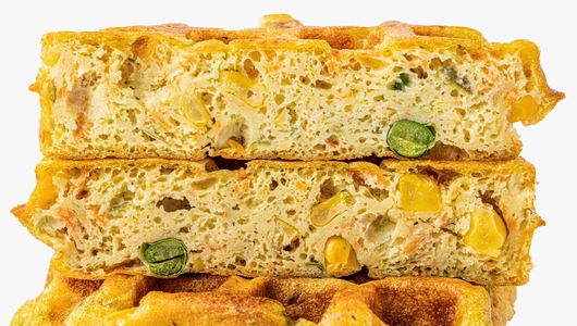 Вафли бельгийские "овощной микс", зам.