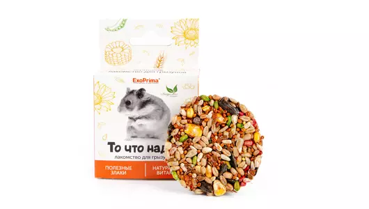 EXOPRIMA То что надо! Лакомство для грызунов "Корзинка зерновая", 40г EXOPRIMA То что надо! Лакомство для грызунов "Корзинка зерновая", 40г