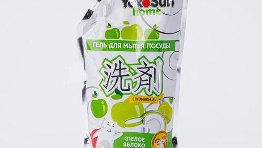 Гель для мытья посуды "Яблоко" YokoSun, 850 мл