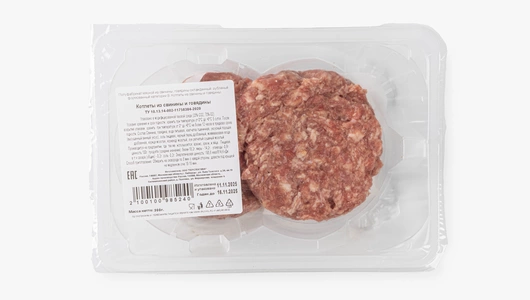 Котлеты из свинины и говядины