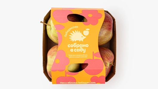 Яблоки Лебедянские "Собрано в саду", 4 шт
