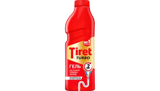 Средство для прочистки труб от засоров Tiret Turbo 1&nbsp;л