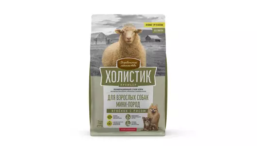 ДЕРЕВЕНСКИЕ ЛАКОМСТВА Холистик Премьер Корм сух.ягненок с рисом д/собак мини-пород 3кг