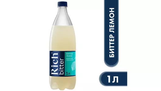 Напиток газированный Rich Тоник bitter Лемон с пониженной калорийностью 1 л
