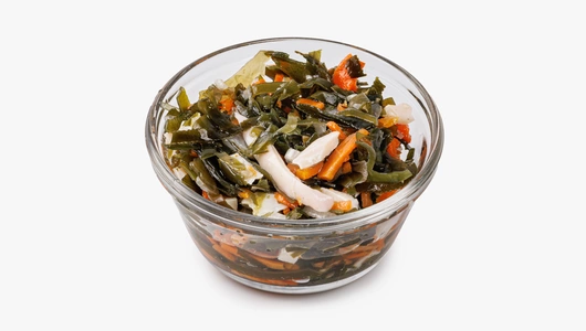 Салат из морской капусты с кальмаром, вес