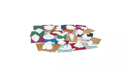 Набор для&nbsp;творчества Bondibon Елочные украшения с&nbsp;пайетками 3D эффект