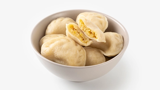 Вареники с картофелем и беконом