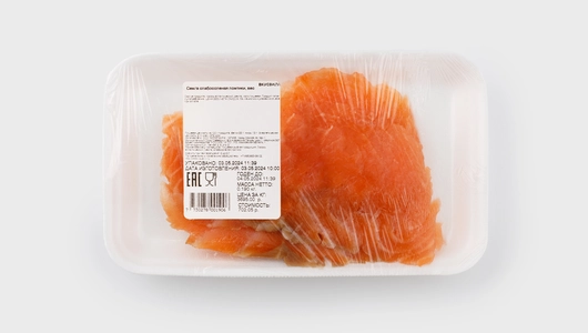 Семга малосоленая ломтики, вес АО Вкусвилл Семга малосоленая ломтики, вес АО Вкусвилл