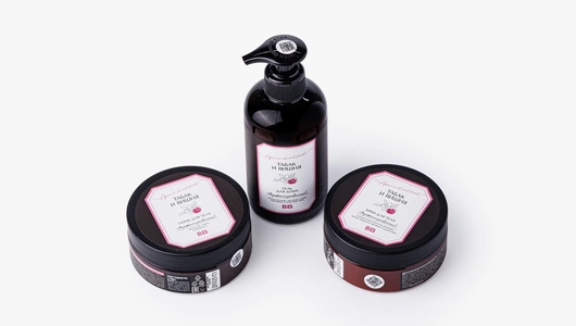 Набор для ухода за телом “Табак и вишня” (гель для душа, крем для тела, скраб для тела)