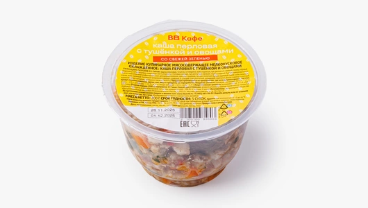 Каша перловая с&nbsp;тушёнкой и&nbsp;овощами, кафе