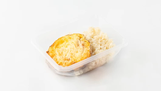 Мясо по-французски (свинина) с рисом