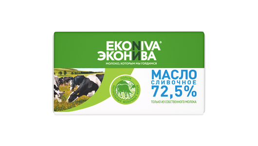 Масло сливочное ЭкоНива 72,5% 180 г