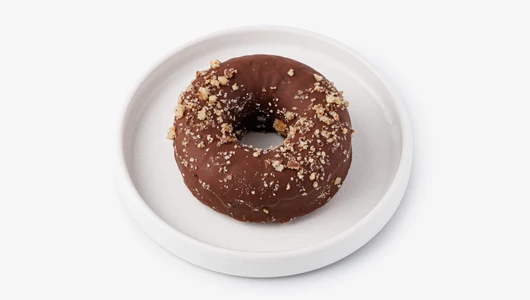 Десерт "Шоколадный пончик" с грецким орехом, (веган)