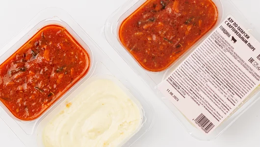 Азу по-татарски с картофельным пюре