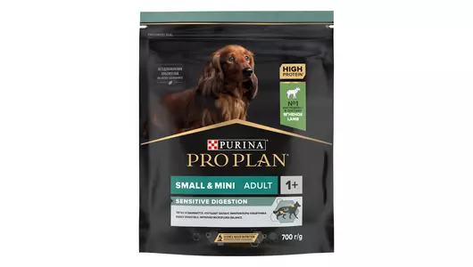 PRO PLAN Sensitive Digestion Small&Mini Adult Корм сух.ягн.д/собак мелких и карл.пород 700г