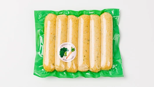 Сосиски "Курица с овощами", высший сорт, без оболочки