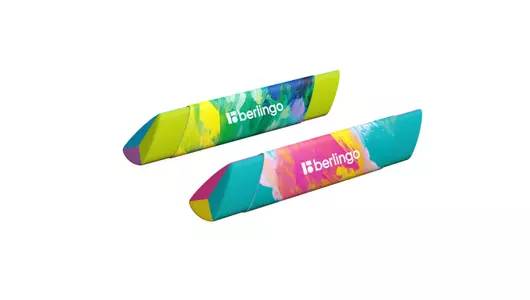 Ластик Berlingo Collision XS 80х15х15 мм цвет ассорти