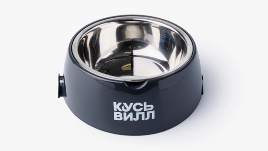 Миска для животных, 300 мл (графит)