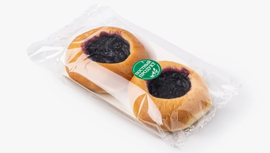 Булочки-кругляшки "Постные" с&nbsp;черничной начинкой, 2 шт