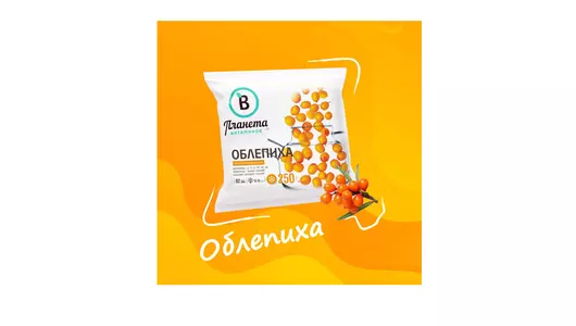 Облепиха Планета Витаминов замороженная 250 г Облепиха Планета Витаминов замороженная 250 г