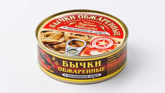 Бычки обжаренные в томатном соусе, 240 г