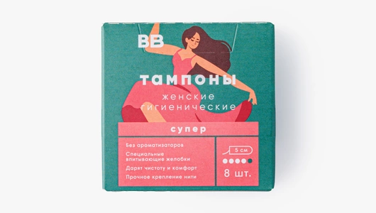 Тампоны женские гигиенические Супер, 8 шт