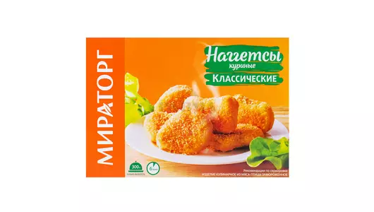 Наггетсы Мираторг куриные с сыром 300 г Наггетсы Мираторг куриные с сыром 300 г