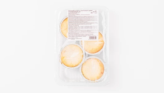 Запеканки мини из рикотты: "Ассорти вкусов": с изюмом, с персиком, ванильная, зам. Запеканки мини из рикотты: "Ассорти вкусов": с изюмом, с персиком, ванильная, зам.