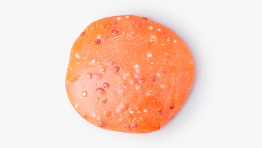 Слайм с шариками в стакане