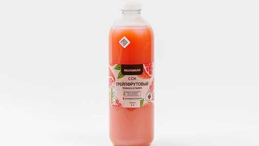 Сок грейпфрутовый прямого отжима, 1 л