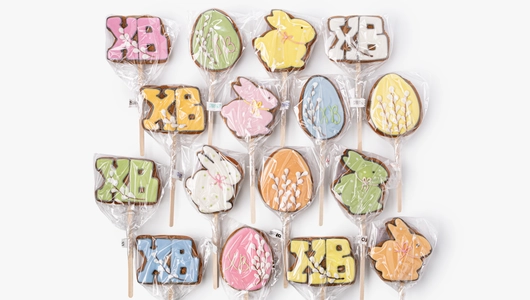 Пряник имбирный "Светлая Пасха" на&nbsp;палочке, 1 шт.